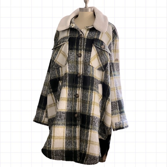 Koolaburra Ugg Sherpa Collar Shacket Women’s size XXL NWT - Picture 1 of 13